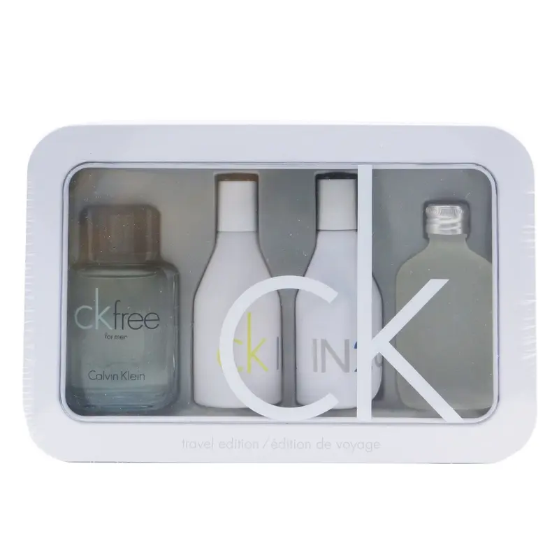 Calvin Klein Travel Edition Coffret: CK One Edt 15ml/0.5oz + CK Free Edt 10ml/0.33oz + IN2U Women Edt 15ml/0.5oz + IN2U Men Edt 15ml/0.5oz  4pcs