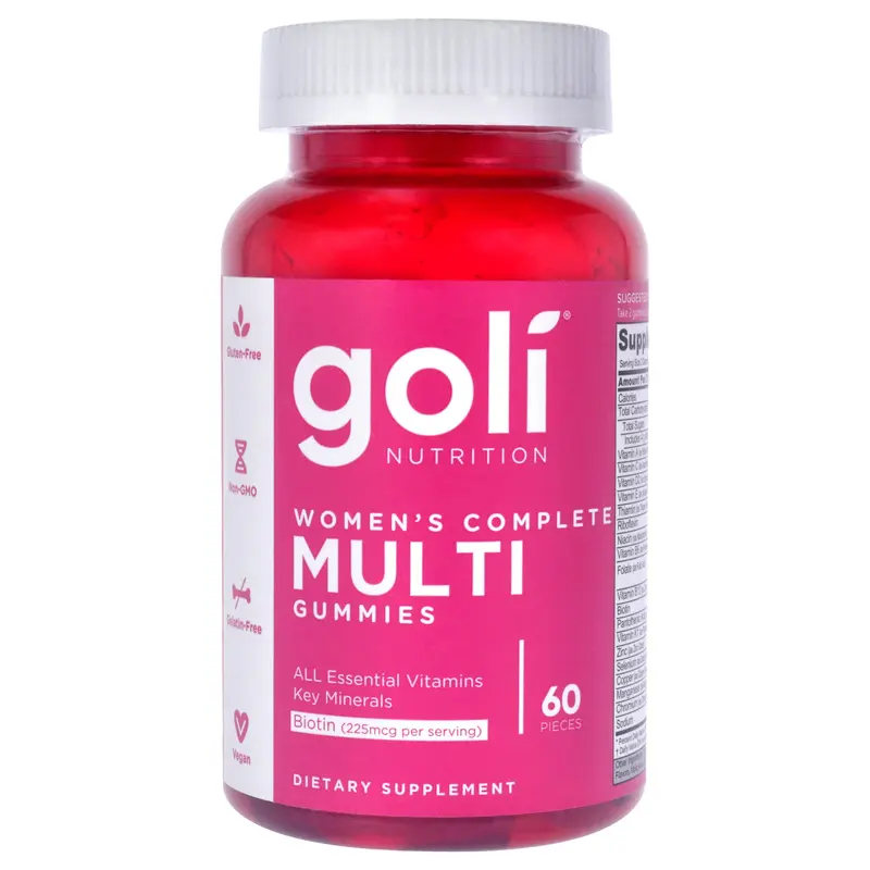 Goli Womens Complete Multi Gummies by Goli for Women - 60 Count Dietary Supplement