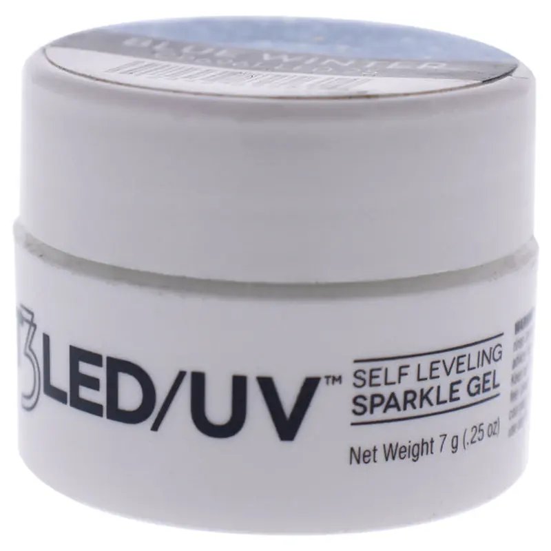 Cuccio Pro T3 Self Leveling Sparkle Gel - Blue Winter by Cuccio Pro for Women - 0.25 oz Nail Gel