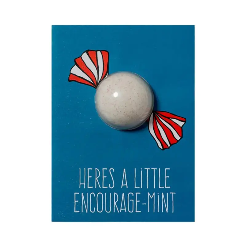 Bomb Cosmetics Encourage-Mint Bath Blaster Card