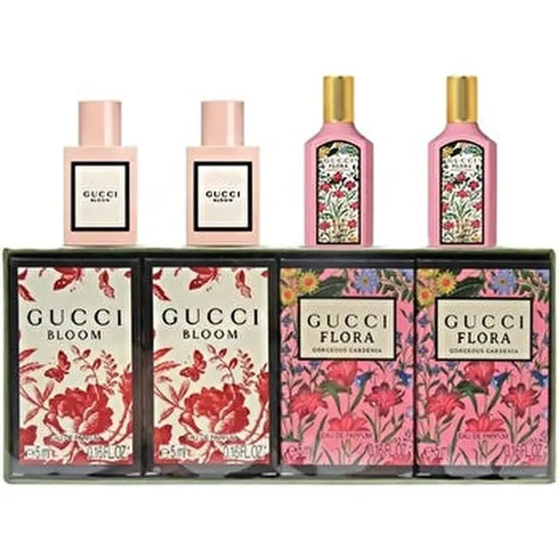Gucci Gucci Variety For Women - 4 Pc Mini Gift Set 2x Gucci Bloom Eau De Parfum Spray 2x Flora Eau De Parfum Spray 5ml/0.16oz