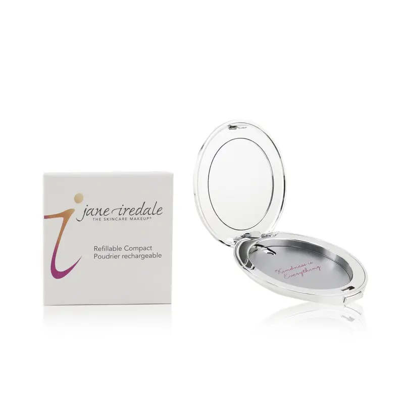 Jane Iredale Refillable Compact (Empty Case) - Silver  1pc