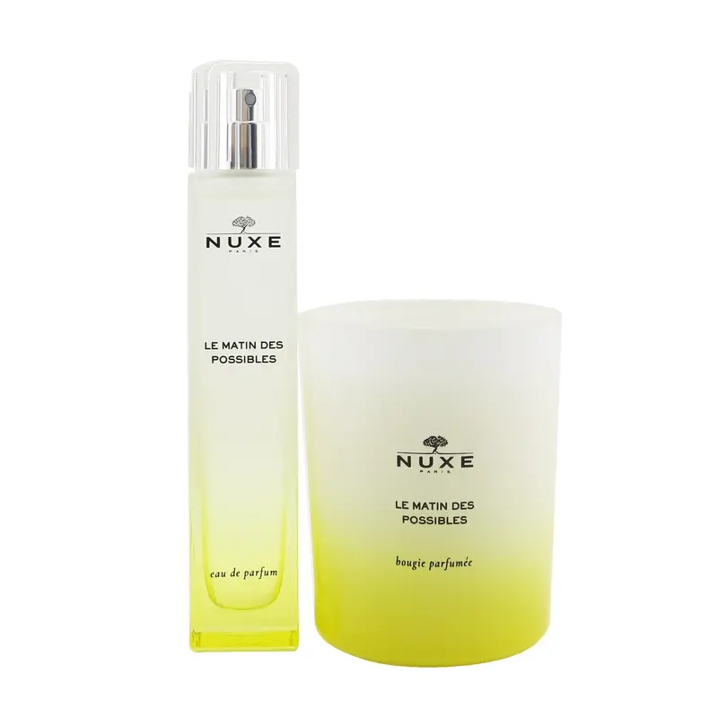 Nuxe Le Matin Des Possibles Coffret: Eau De Parfum Spray 50ml/1.6oz + Scented Candle 140g/4.9oz  2pcs