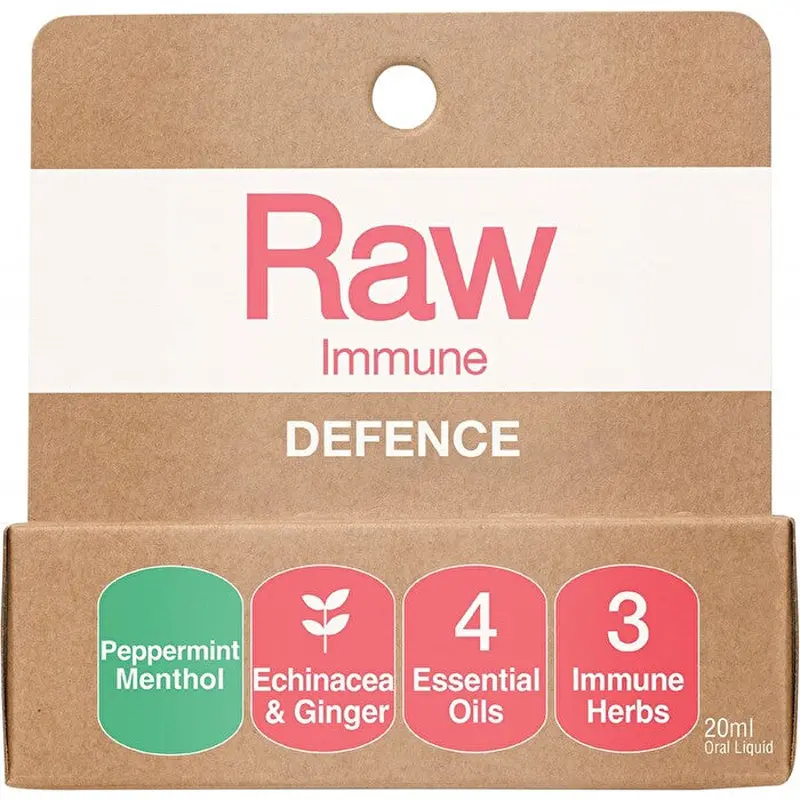 Amazonia Raw Immune Defence Peppermint Menthol Spray 20ml