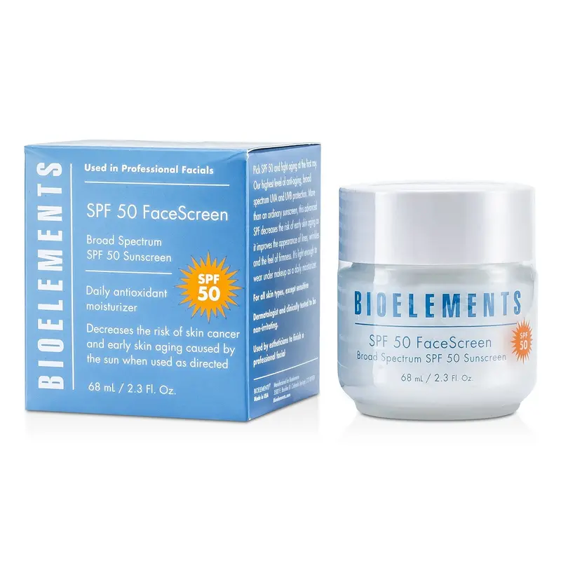 Bioelements Broad Spectrum SPF 50 FaceScreen - For All Skin Types, Except Sensitive  68ml/2.3oz
