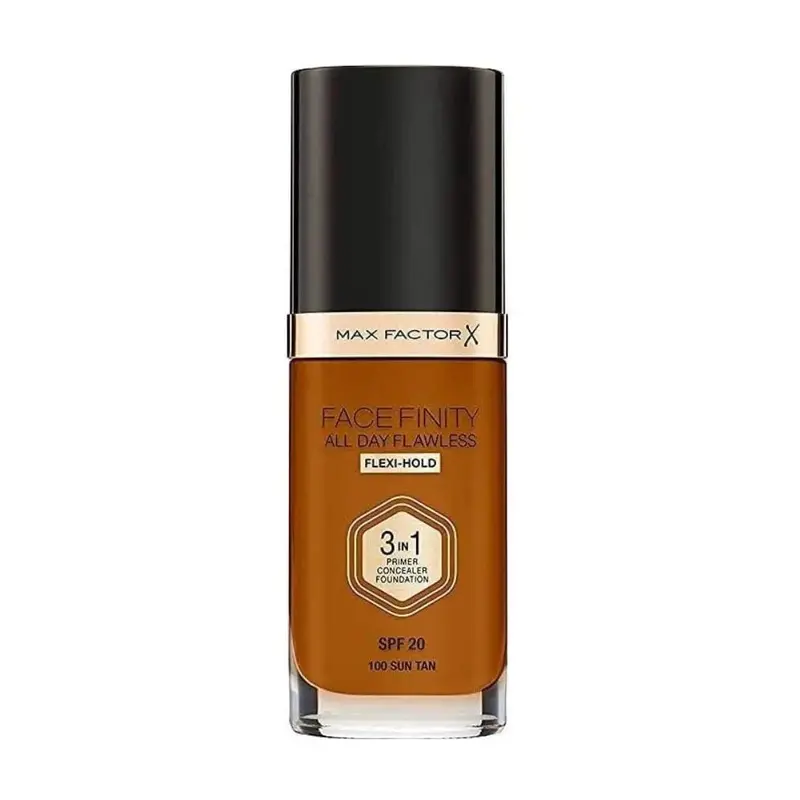 Max Factor Face Finity All Day Flawless 3 In 1 100 Sun Tan Foundation 30ml