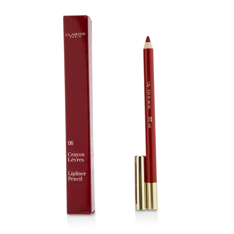 Clarins Lipliner Pencil - #06 Red  1.2g/0.04oz