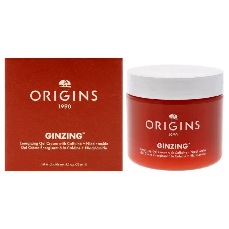 Origins Ginzing Energizing Gel Cream with Caffeine Plus Niacinamide by Origins for Unisex - 2.5 oz Cream