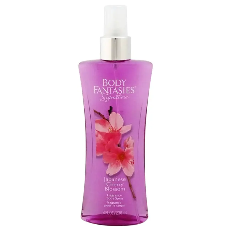 Body Fantasies Signature Japanese Cherry Blossom Fragrance Body Spray by Body Fantasies for Women - 8 oz Body Spray