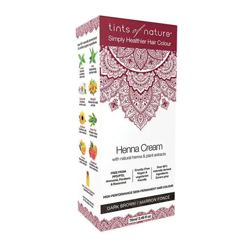 Tints of Nature Henna Cream Dark Brown 70ml