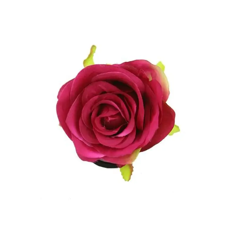 24pk Flower Hair Decorations - Burgundy Clips #AS01424
