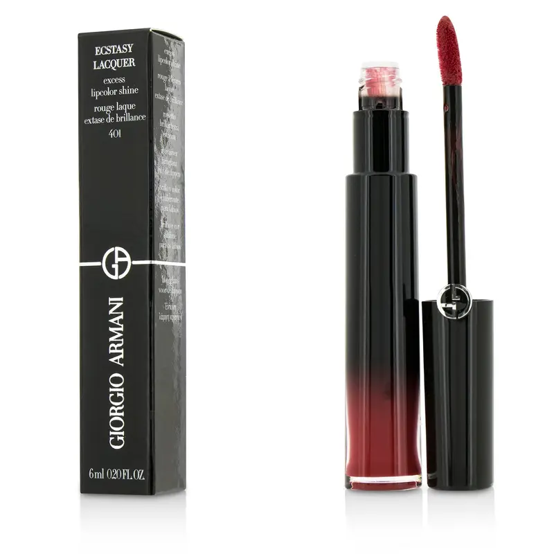 Giorgio Armani Ecstasy Lacquer Excess Lipcolor Shine - #401 Red Chrome  6ml/0.2oz