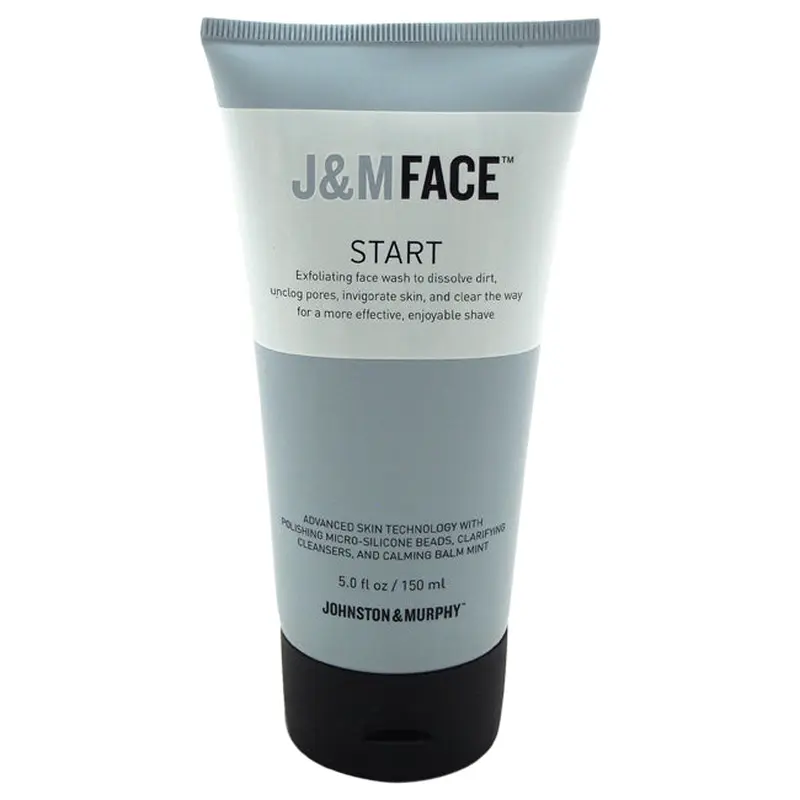 Johnston & Murphy J & M Face Start Exfoliating Face Wash by Johnston & Murphy for Men - 5 oz Cleanser