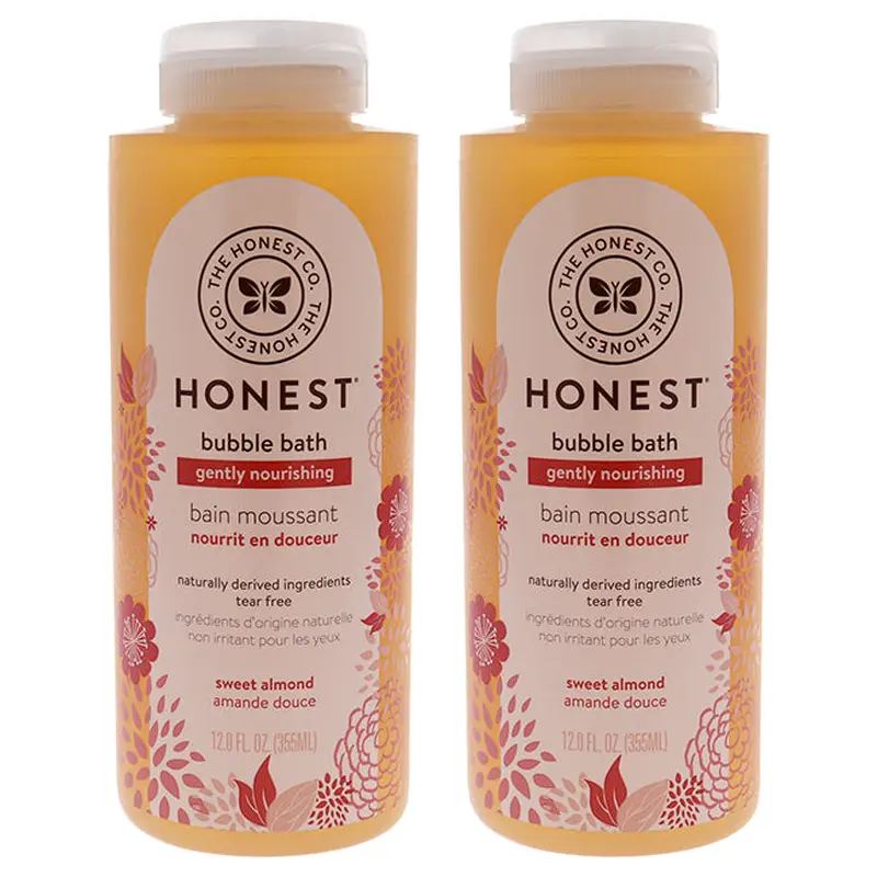 Honest Bubble Bath Gently Nourishing - Sweet Almond by Honest for Kids - 12 oz Bubble Bath - Pack of 2