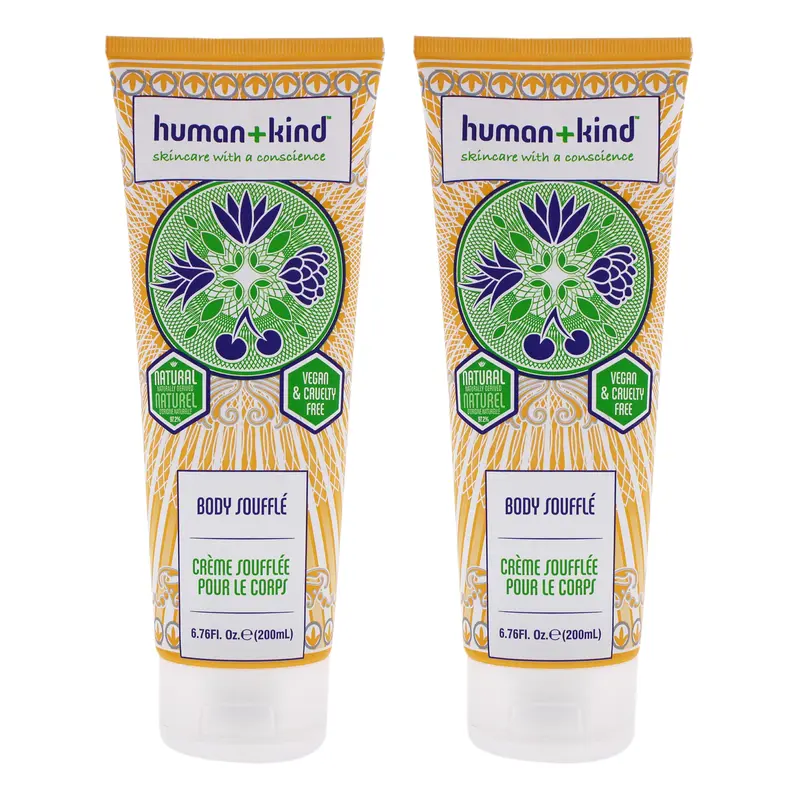 Human+Kind Body Souffle Cream - Tube - Pack of 2 by Human+Kind for Unisex - 6.76 oz Body Cream