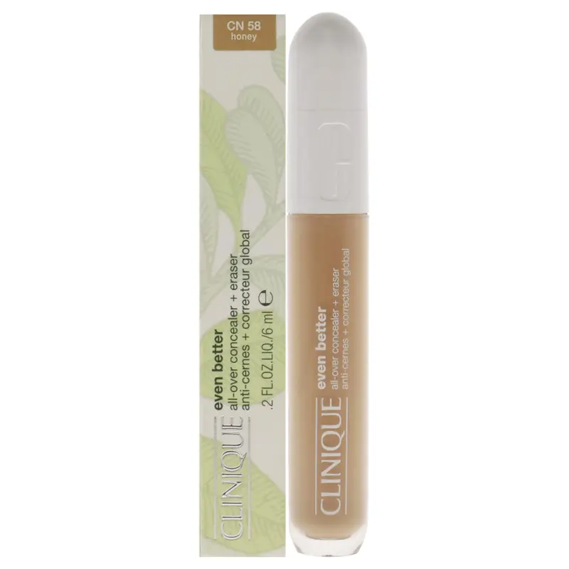 Clinique Even Better All-Over Concealer Plus Eraser - CN 58 Honey by Clinique for Women - 0.2 oz Concealer