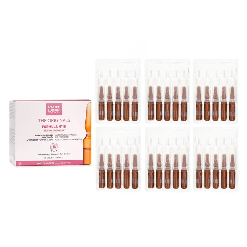 Martiderm The Originals Formula N10 HD Color Touch Ampoules SPF 30  10x 2ml