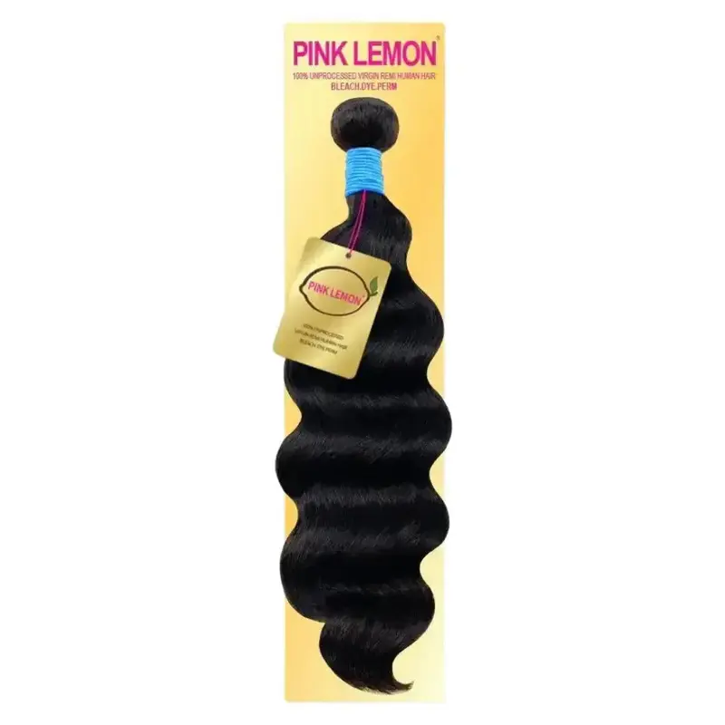 Pink Lemon 100% 13A Unprocessed Virgin Human Hair 4X4 - CLOSURE - LOOSE WAVE