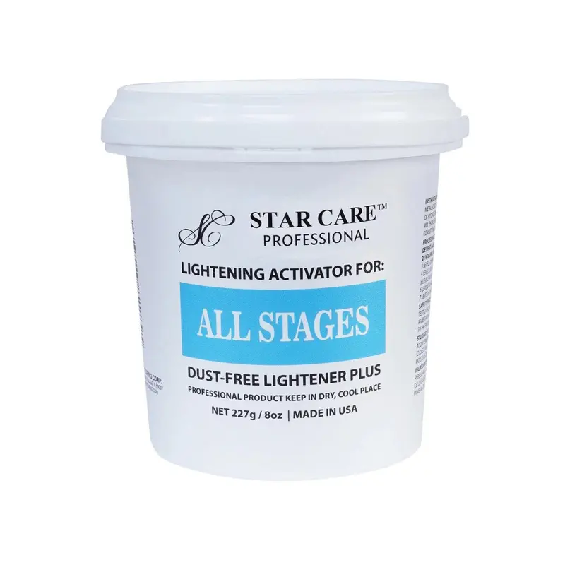 Star Care Professional Lightening Activator for All Stages Dust Free Lightener - 8 oz