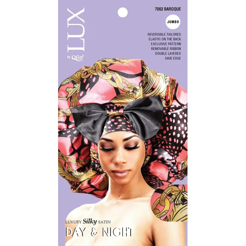 Qfitt LUX Luxury Silky Jumbo Day & Night Bonnet #7063 Baroque