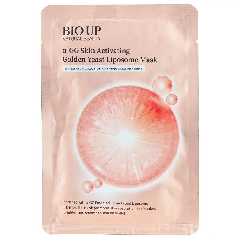 Natural Beauty BIO UP a-GG Skin Activating Golden Yeast Liposome Mask  1sheet