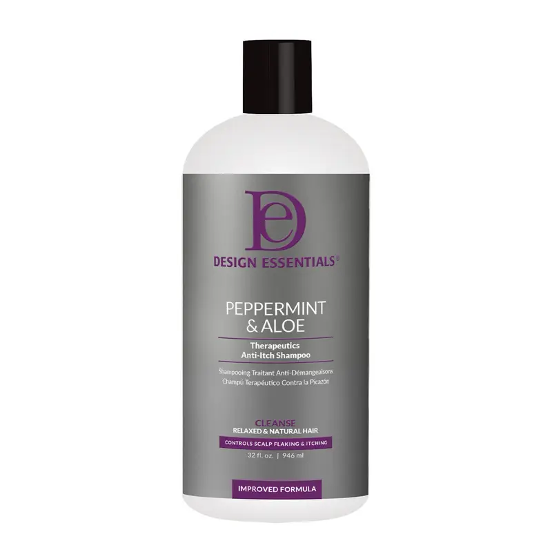 Design Essentials Peppermint & Aloe Therapeutics Anti-Itch Shampoo VALUE SIZE - 32 oz