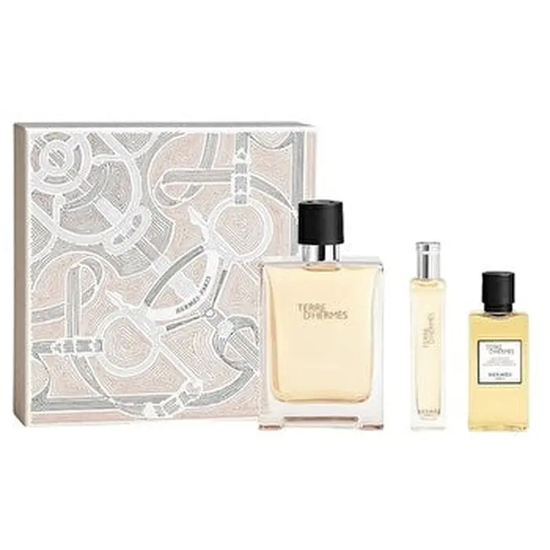 Hermes Terre D'hermes Man Eau De Toilette & Eau De Toilette 15ml & Hair & Body Sg 40ml Travel Set 100ml