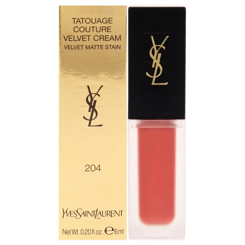 Yves Saint Laurent Tatouage Couture Velvet Matte Cream - 204 Beige Underground by Yves Saint Laurent for Women - 0.20 oz Lipstick