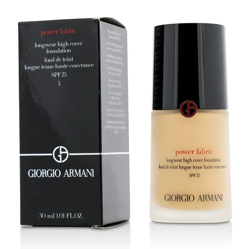 Giorgio Armani Power Fabric Longwear High Cover Foundation SPF 25 - # 5 (Light, Neutral) (Box Slightly Damaged)  30ml/1.01oz