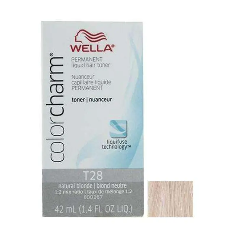 Wella Color Charm Permanent Liquid Hair Toner - T28 Natural Blonde