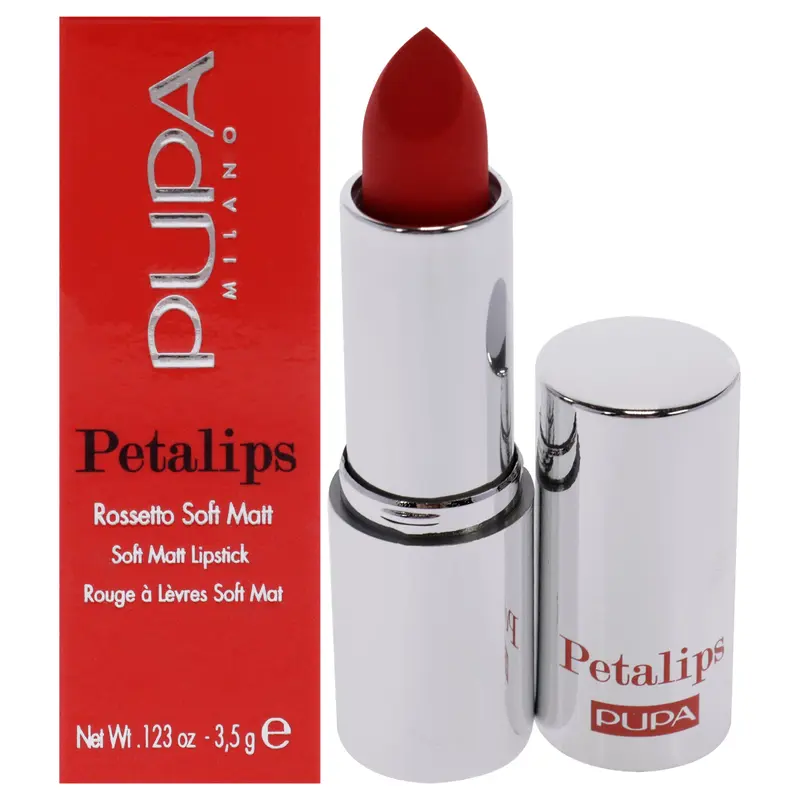 Pupa Milano Petalips Soft Matt Lipstick - 014 Wild Poppy by Pupa Milano for Women - 0.123 oz Lipstick