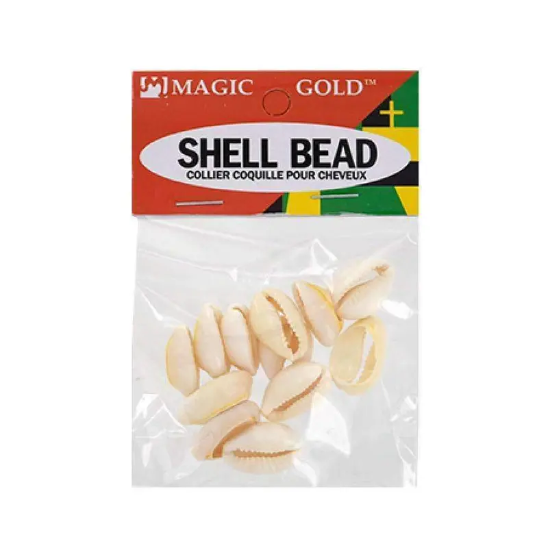 120 Magic Gold Shell Beads - Large Ivory #7001