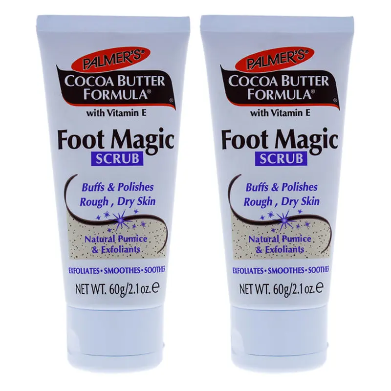 Palmers Cocoa Butter Foot Magic Scrub - Pack of 2 by Palmers for Unisex - 2.1 oz Scrub