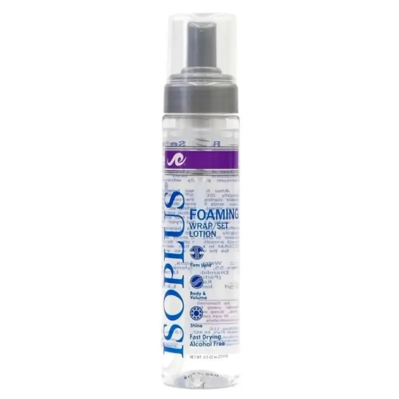 Isoplus Foaming Wrap/Set Lotion - Fast Drying, Alcohol Free - 8.5 oz