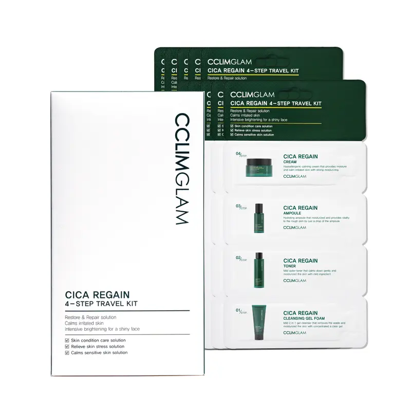 CCLIMGLAM Cica Regain 4-Step Travel Kit 1Box (10ea)