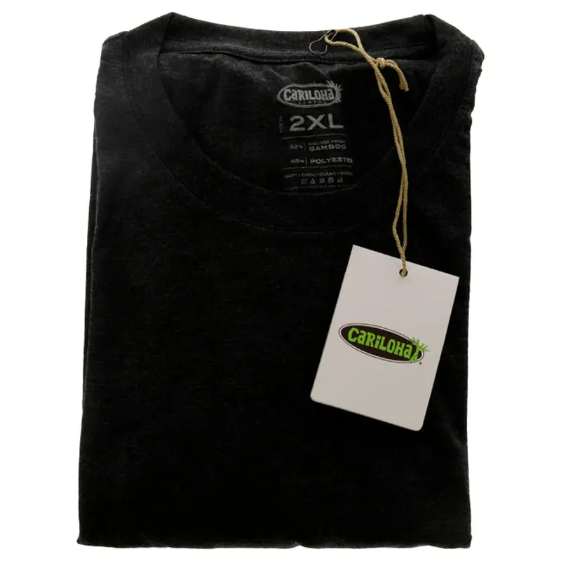 Cariloha Bamboo Comfort Crew Tee - Charcoal by Cariloha for Men - 1 Pc T-Shirt (2XL)