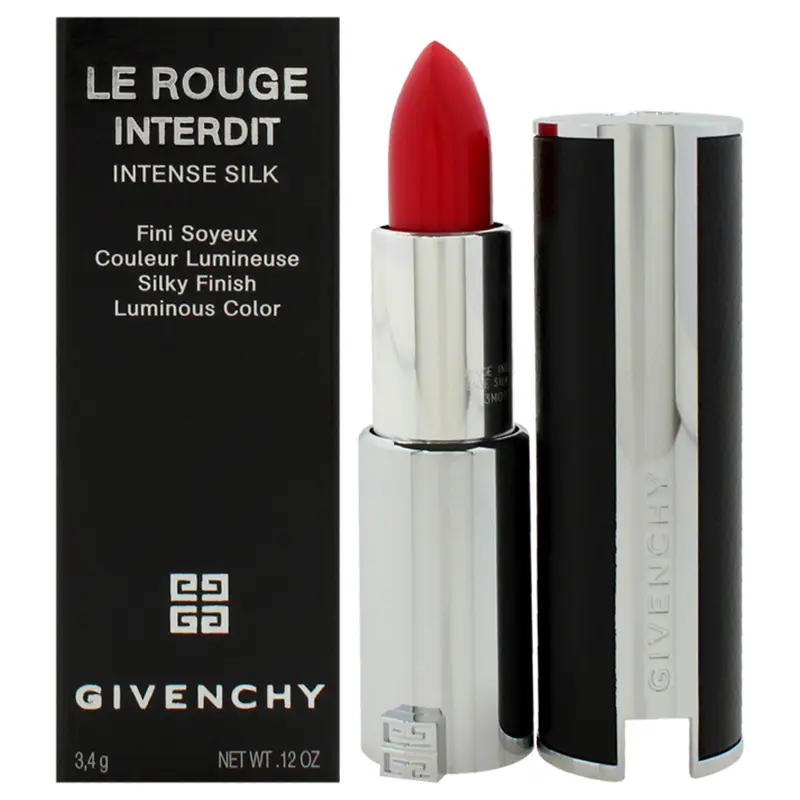 Givenchy Le Rouge Interdit Intense Silk Lipstick - 326 Rouge Audacieux by Givenchy for Women - 0.12 oz Lipstick (Refillable)