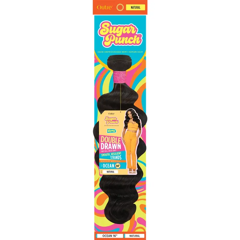 Sugar Punch Ocean 12" Double Drawn Remy Hair Extensions