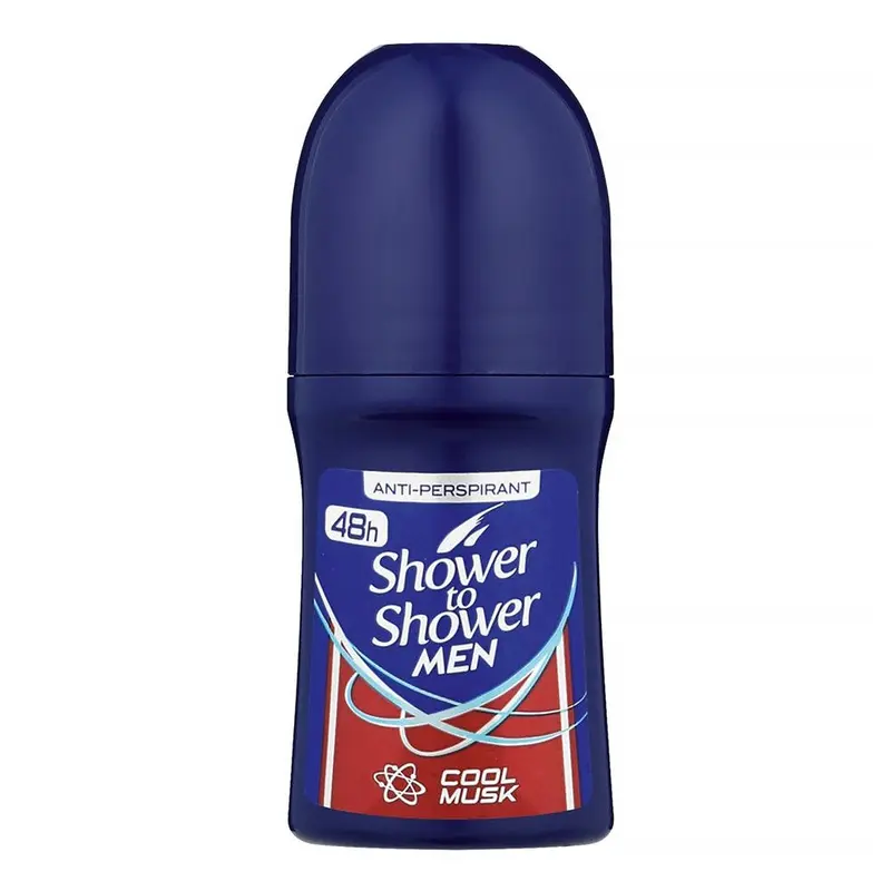 Shower To Shower Men's Roll On Deodorant - Cool Musk