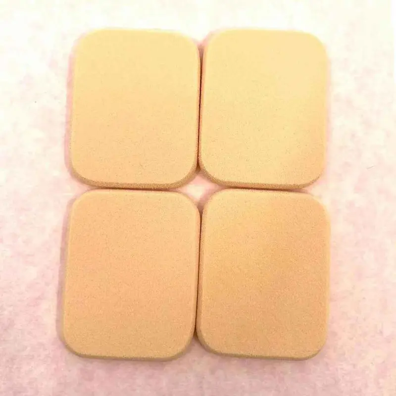 LOUISA LOUISA BB CREAM Powder Puff 4pcs special set (Square)(Random color)  Fixed Size