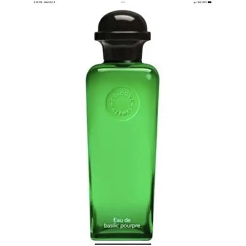 Hermes Eau De Basilic Pourpre Unisex Eau De Tologne TESTER 100ml