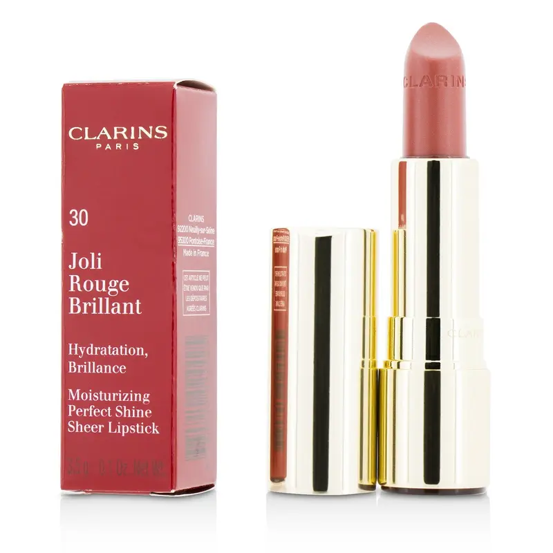 Clarins Joli Rouge Brillant (Moisturizing Perfect Shine Sheer Lipstick) - # 30 Soft Berry  3.5g/0.1oz