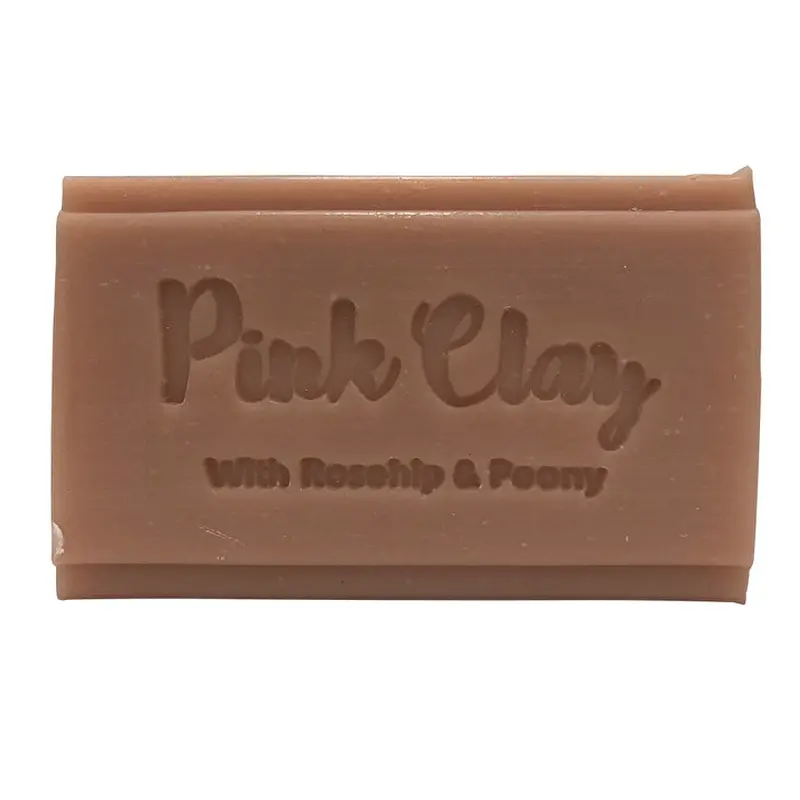 Clover Fields Natures Gifts Pink Clay with Rosehip & Peony Coconut-Base Soap 150g