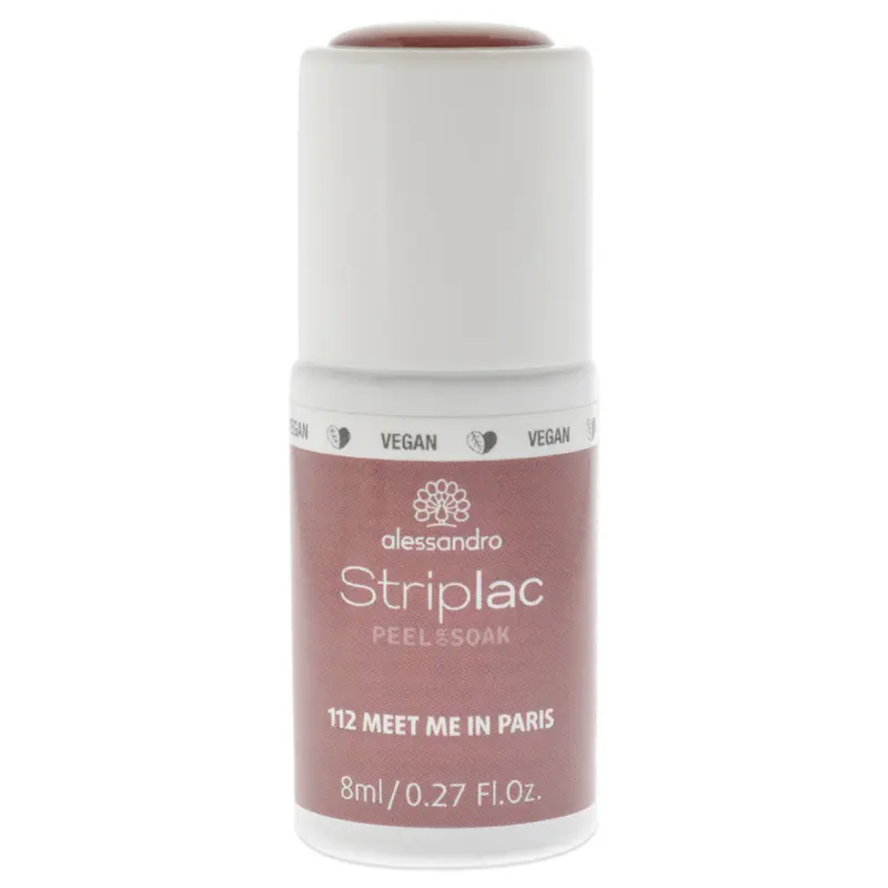 Alessandro Striplac Peel or Soak - 112 Meet Me In Paris by Alessandro for Women - 0.27 oz Nail Polish