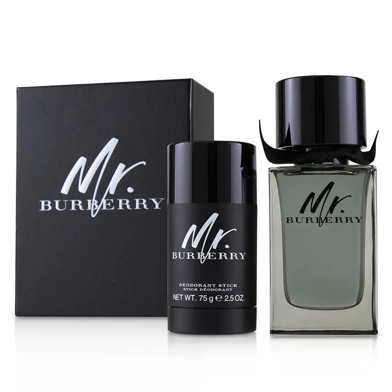 Burberry Mr. Burberry Coffret: Eau De Toilette Spray 100ml/3.3oz + Deodorant Stick 75g/2.5oz  2pcs