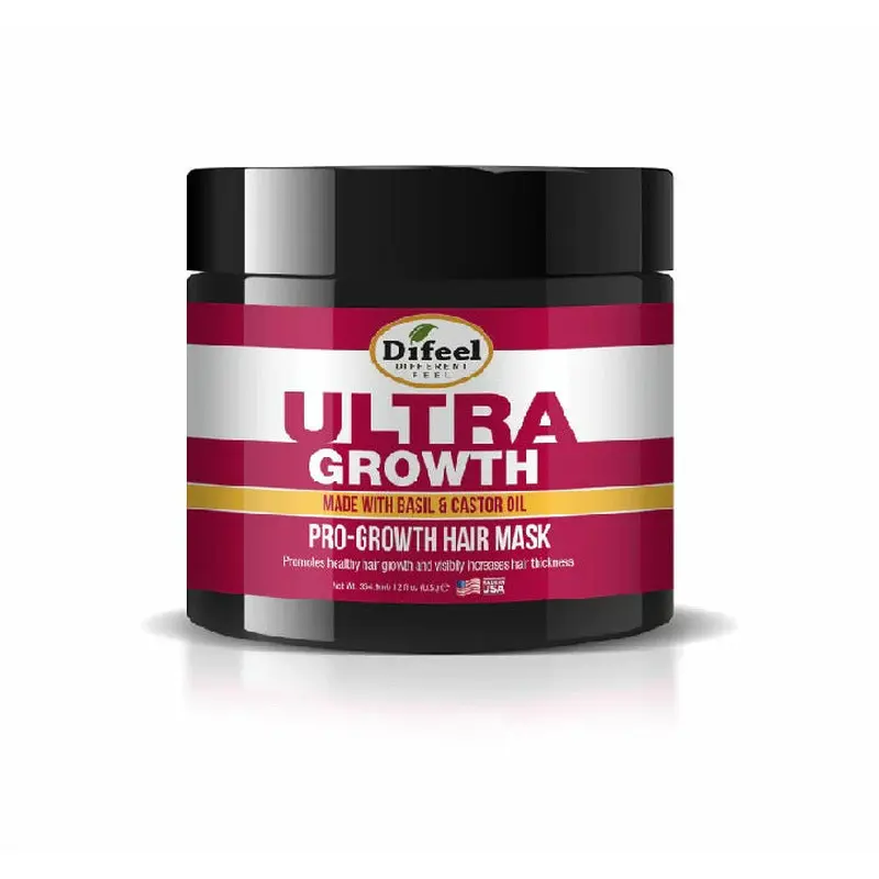 Difeel: Ultra Growth Basil & Castor Oil Pro Growth Hair Mask 12oz
