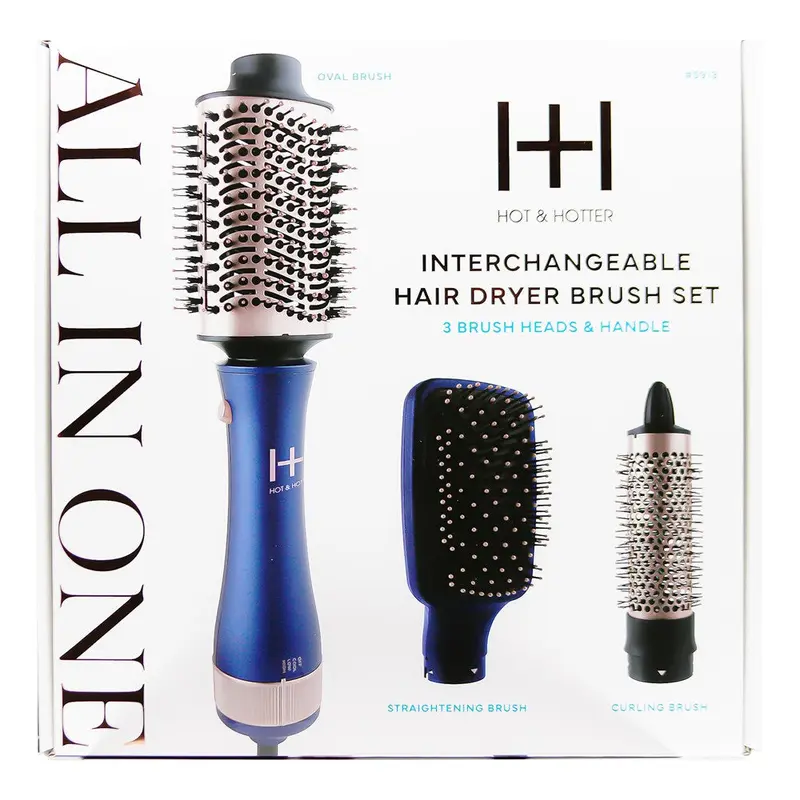 Hot & Hotter All-In-One Interchangeable Hair Dryer Brush #5913