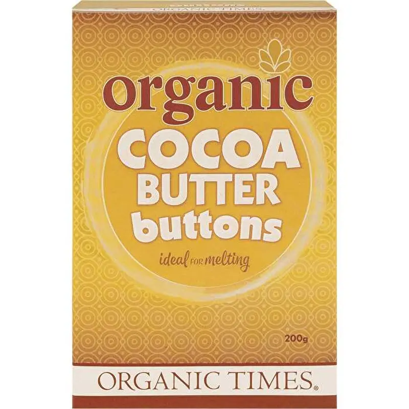 Organic Times Cocoa Butter Buttons 200g