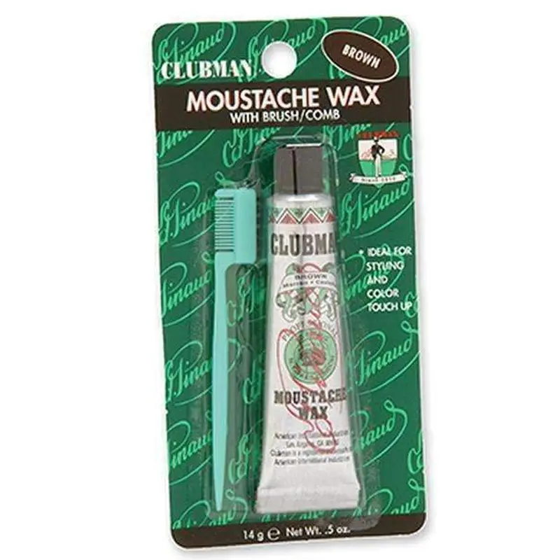 Clubman Pinaud Mustache Wax - Brown