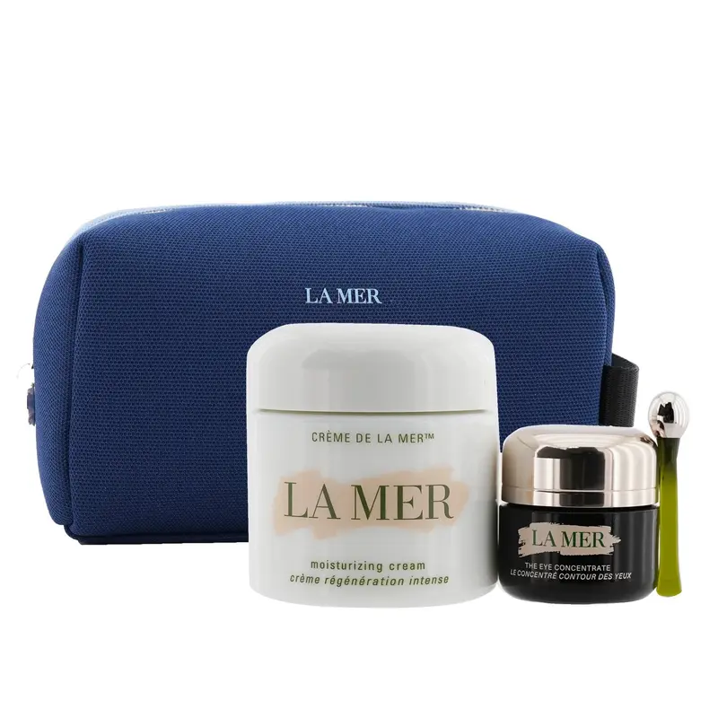 La Mer The Perfect Pair Set: Moisturizing Cream 60ml + Eye Concentrate 15ml + Bag (Unboxed)  2pcs+1bag